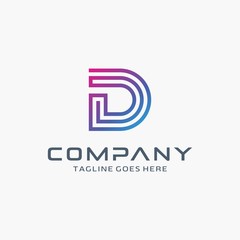 Letter D logo design