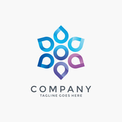 Abstract modern logo design