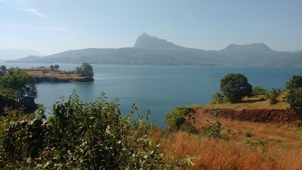 Fototapeta premium Kamshet Dam water