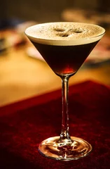 Tuinposter coffee espresso cream martini cocktail drink glass © TravelPhotography