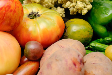 organic food and vegetable 
