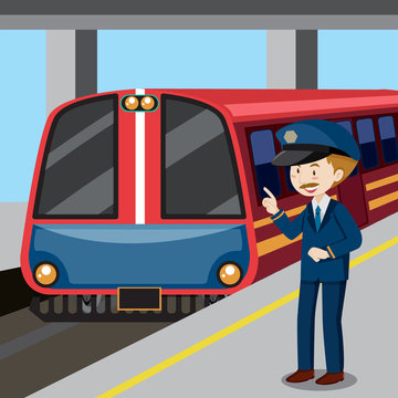 Train conductor and train