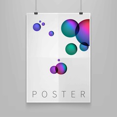 Stock vector illustration fluid shapes poster covers set with modern hipster and memphis background colors. Templates for placards, banners, flyers, presentations and reports. Minimal design EPS10