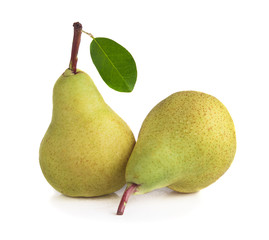 pears isolated on white background