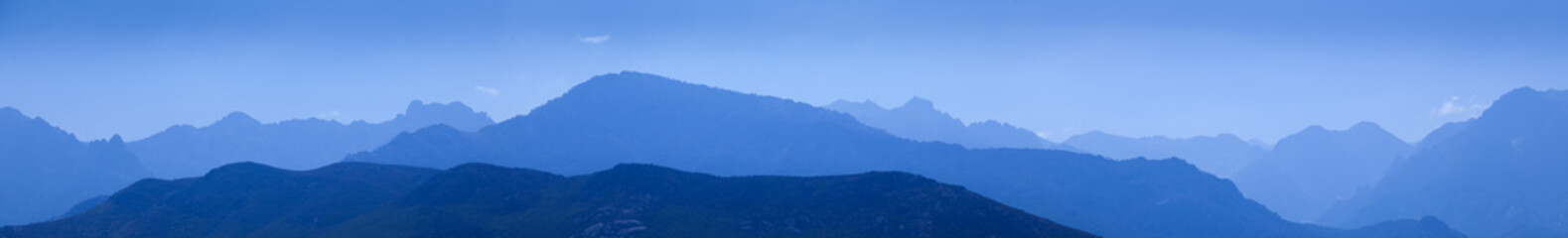 Corsican mountains panorama