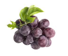 Grapes on a white background