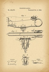 1892 Patent Velocipede Saddle Bicycle archival history invention