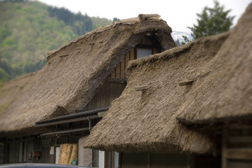 Plakat gassyo house in Gassho Zukuri Folk Village japan