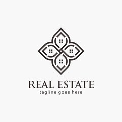 Abstract real estate logo