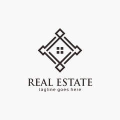 Abstract real estate logo