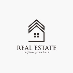 Naklejka premium Abstract real estate logo