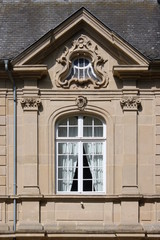Rococo window at the Echternach garden pavilion