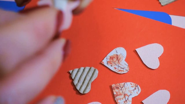scrap Valentine greeting card