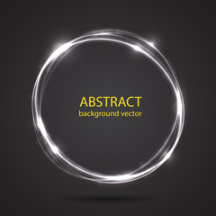 Vector abstract blue motion light effect background.