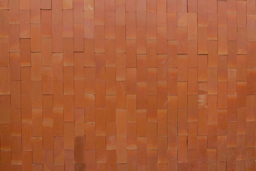Big orange brick wall texture, brick background