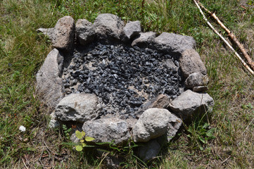 Barbeque in the forest