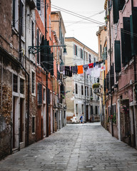 Walking the streets of Venice, Italy