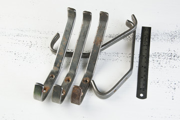 Vintage metal hooks hangers