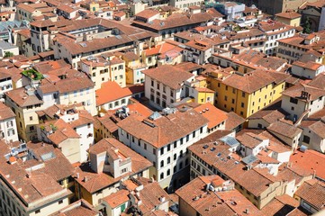 Fototapeta na wymiar The City Town and landscape of Florence in Italy