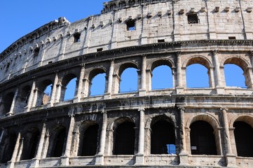 Obraz premium The close up of Colosseo in Rome, Italy