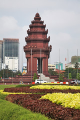 Independence monument in Phnom Penh. Cambodia