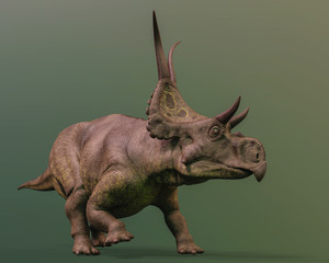 Fototapeta premium diabloceratops na zielonym tle