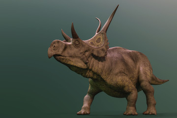diabloceratops on green background