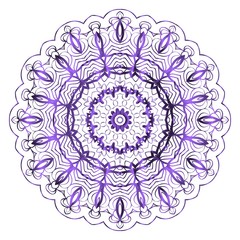 Flower mandala. Printable decorative elements. Vector illustration for design.