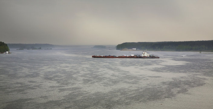 Volga River in Myshkin. Russia