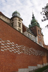 Fototapeta na wymiar Cathédrale Wavel à Cracovie, Pologne