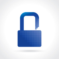 digital lock icon. Vector cyber security concept