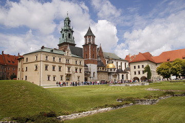 Fototapeta na wymiar Basilique Wawel à Cracovie, Pologne 