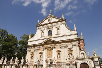 Fototapeta premium Église Saints-Pierre-et-Paul à Cracovie, Pologne