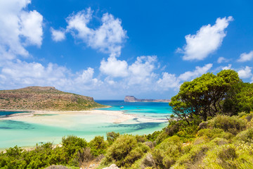 Tropical beach. Balos lagoon, Crete, Greece.