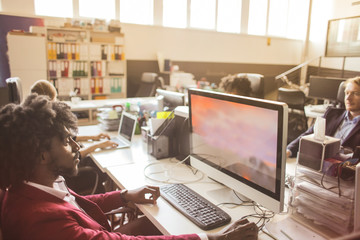Working in the office