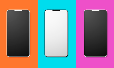 mobile phone mockup set