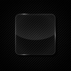 transparency glass frame vector