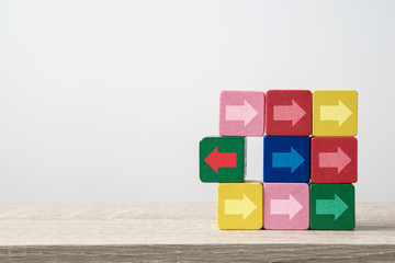 Think outside the box, stand out concept
