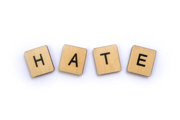The word HATE