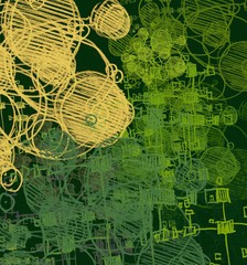 Abstract painting on canvas. Hand made art. Colorful texture. Modern artwork. Strokes of fat paint. Brushstrokes. Contemporary art. Artistic background image.