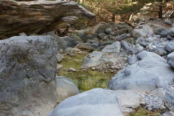 Rivière dans les Gorges Samaria