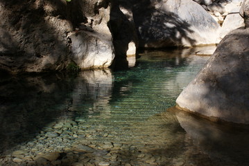 Fototapeta premium Rivière dans les Gorges Samaria