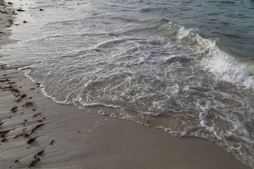 Wave on a sandy beach