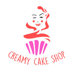 Creamy bakery logo