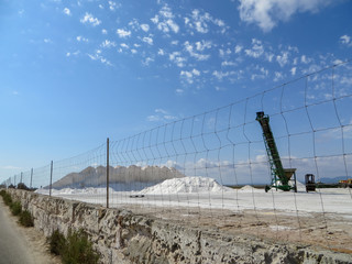 Fototapeta premium Ses Salines d’Es Trenc - Salzgewinnung Salinen