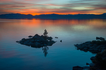 Lake Tahoe in winter