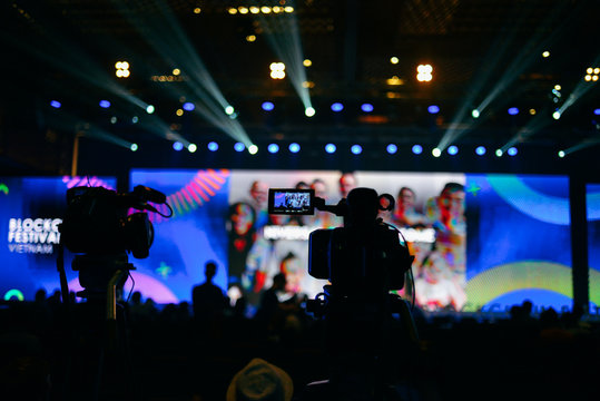 Ho Chi Minh City/ Vietnam - May 2018: A camcorder at an event