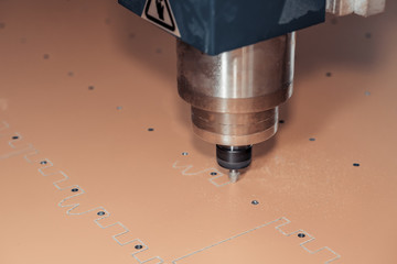 Closeup of a spindle. High precision parts in the shortest possible time.