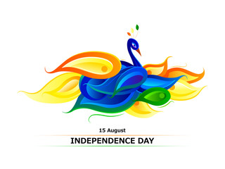 Indian flag colored Peacock