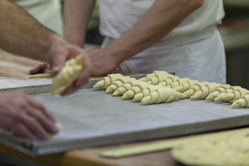 Herstellung Croissants